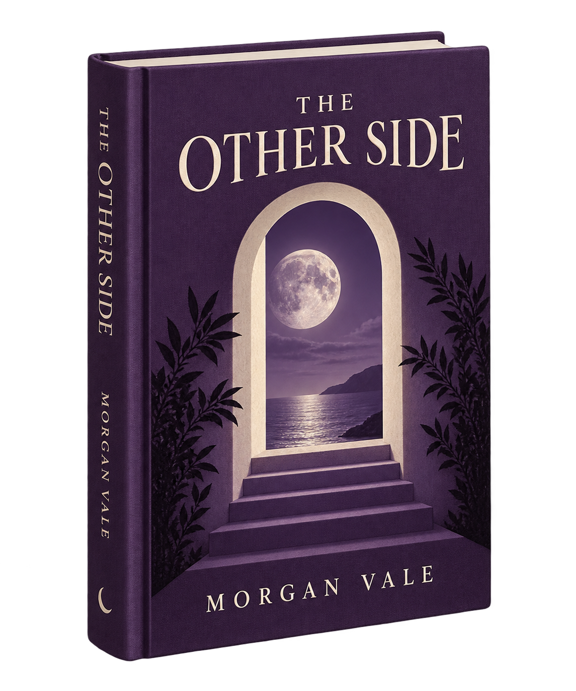 The Other Side concept hardcover featuring a moonlit doorway.